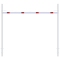 Height restriction barrier | with 2 square posts | cross tube length: 4000 mm | for casting in concrete | without barrier of aluminium tube